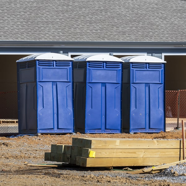 how can i report damages or issues with the portable restrooms during my rental period in Camanche North Shore California